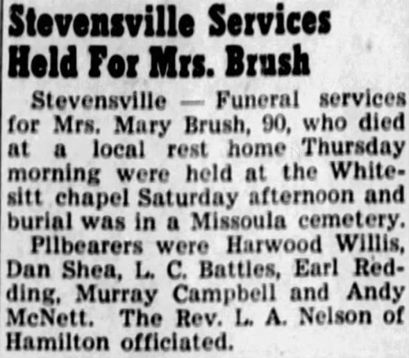 Clipping from Ravalli Republic